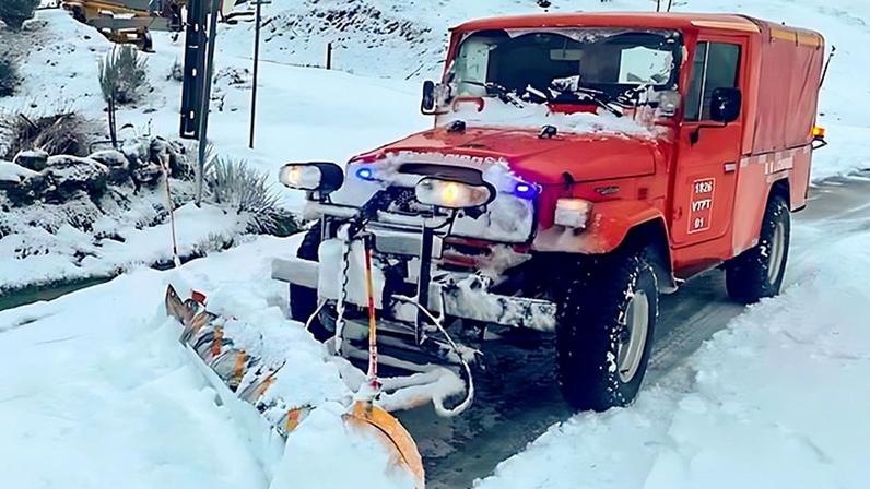 Viseu: Queda de neve obrigou ao corte da estrada entre Cinfães e Castro Daire