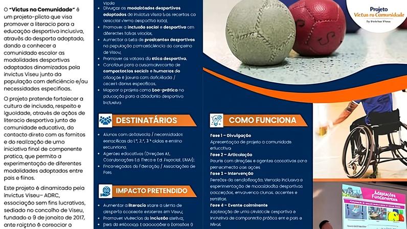 Invictus Viseu avança com projeto de inclusão através do desporto adaptado