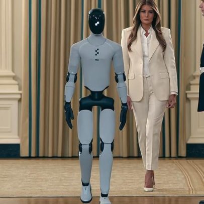 Robo humanoide junta-se a Melania Trump numa cimeira sobre educação na Casa Branca