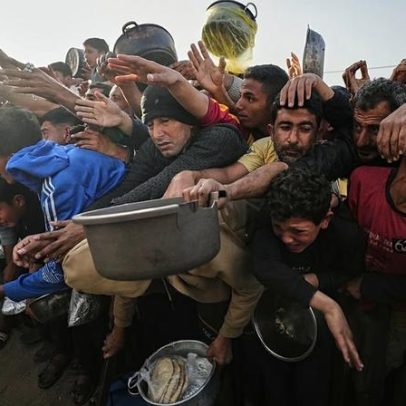 Fome e medo em Khan Younis: famílias dependem de ajuda para sobreviver