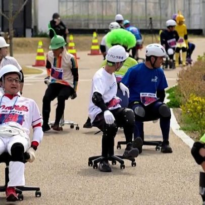 Japão: Grande Prémio de cadeiras de escritório percorre ruas