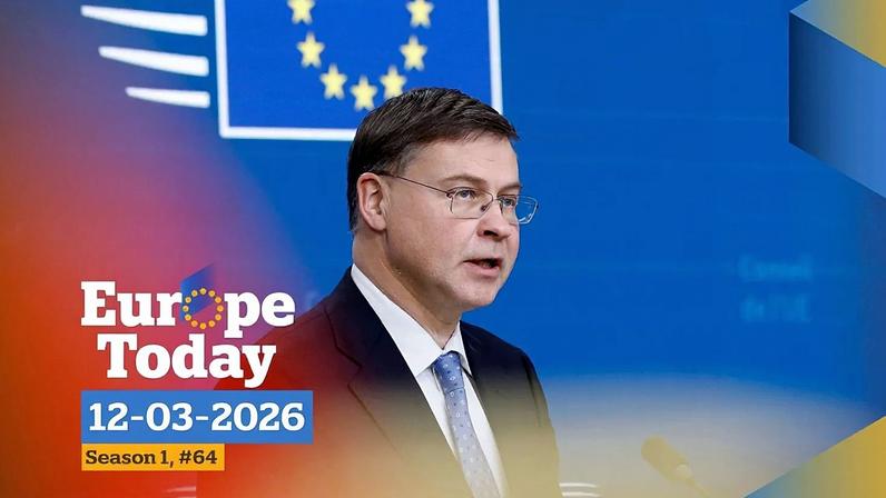 Dombrovskis comenta conflito Irão-Ucrânia, segundo Europe Today