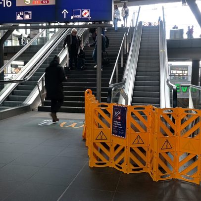 Caos na Estação Central de Berlim: mais da metade das escadas não funcionam