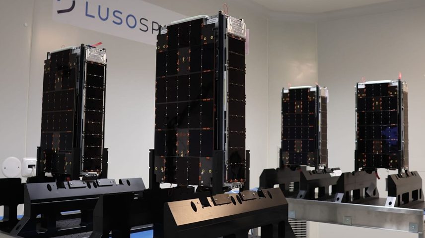 Os quatro satélites da LusoSpace que vão integrar a constelação Lusíada