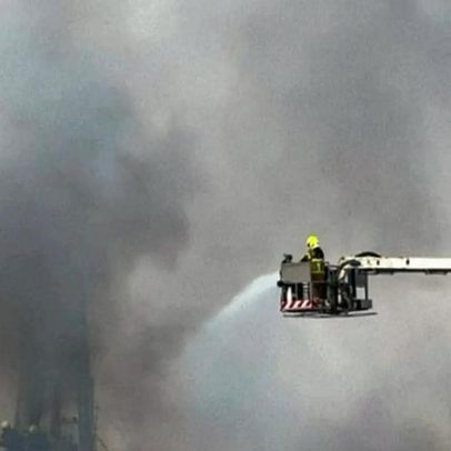 Drone provoca incêndio perto do aeroporto de Dubai