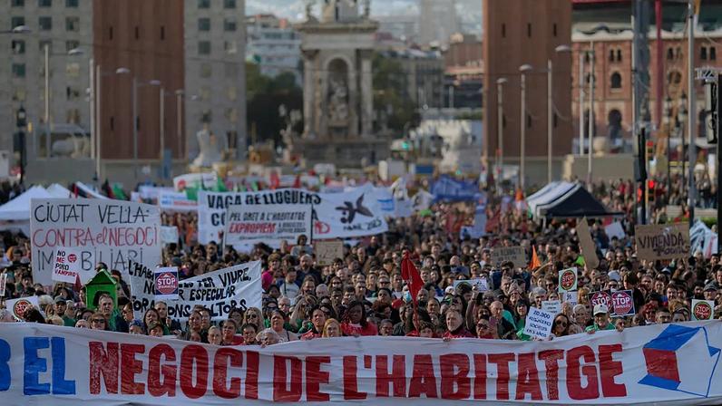 Espanha Protesto sobre a habitação