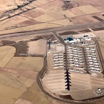 Aeroporto de Teruel, Espanha, torna-se centro global de aviões em terra