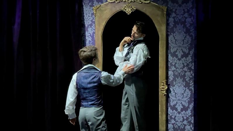 Dorian Gray leva retrato em dança a encenação em Varsóvia