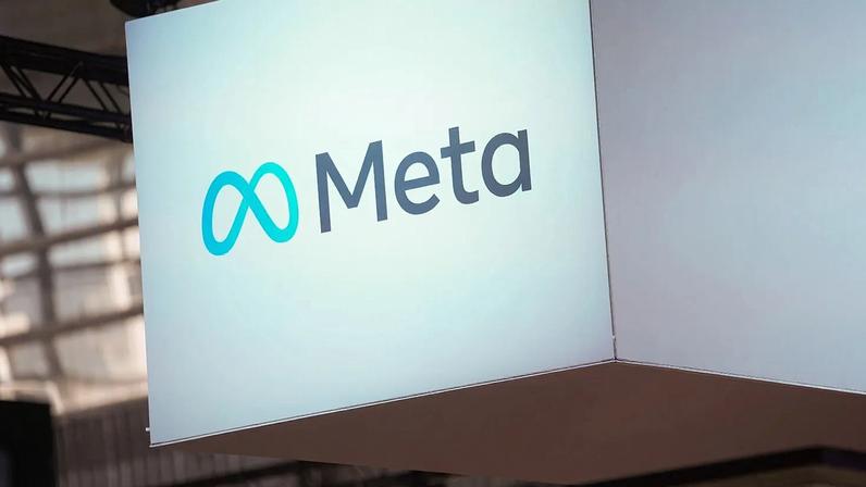 Ficheiro – Logótipo da Meta na feira Vivatech, em Paris, França, em 14 de junho de 2023
