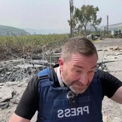 Míssil cai perto de equipa de TV russa em direto no Líbano