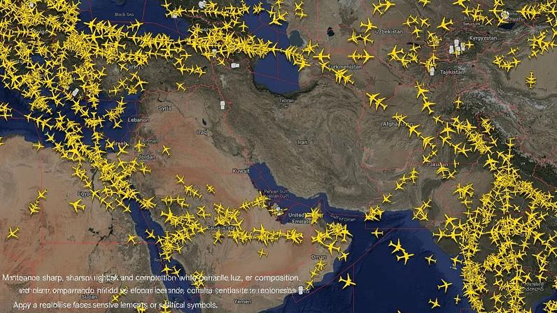 Encerramento do espaço aéreo no Médio Oriente