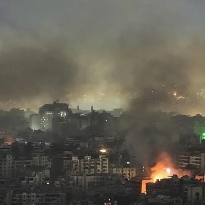 Ataques aéreos israelitas destroem subúrbios do sul de Beirute