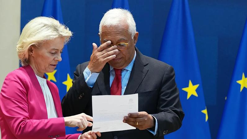 Presidente do Conselho Europeu Presidente do Conselho e da Comissão Europeia von der Leyen