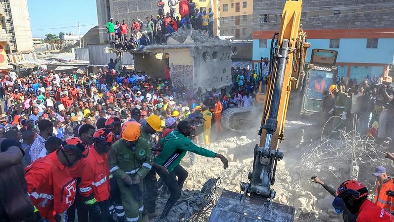 Quénia: queda de prédio em Nairóbi deixa pelo menos dois mortos e vários feridos