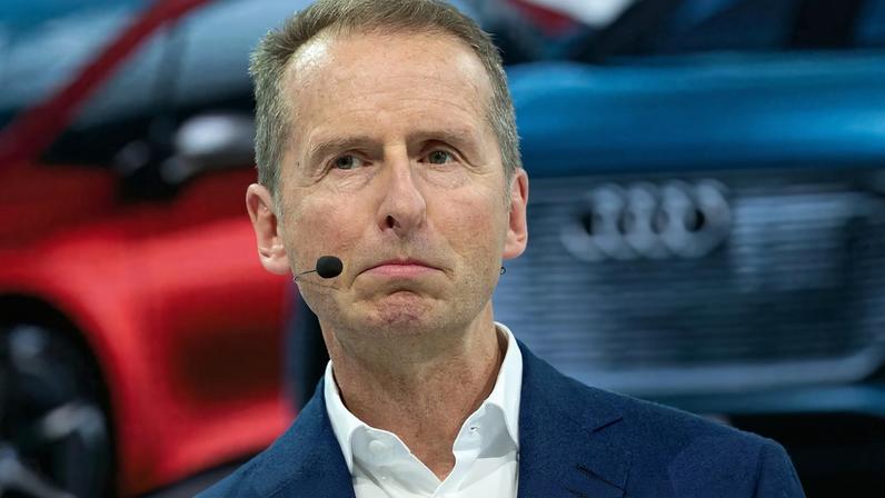 O antigo patrão da VW, Herbert Diess, ainda recebe milhões em bónus na reforma - Fotografia de arquivo