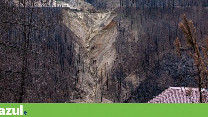 Derrocada da barragem de rejeitos de tungsténio no rio Cebola, afluente do rio Zêzere, em Fevereiro de 2026