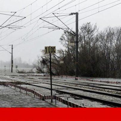 Ainda 358 quilómetros de vias-férreas encerradas devido ao mau tempo
