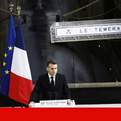 Macron anuncia mudança na doutrina nuclear francesa em mundo instável