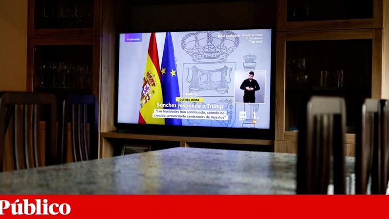 Sánchez respondeu, esta manhã, a Trump: "Não vamos ser cúmplices de uma coisa que é má para o mundo por medo de represálias"