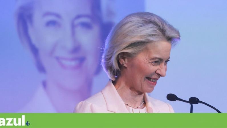 A presidente da Comissão Europeia, Ursula von der Leyen, na abertura das Jornadas do Oceano em Bruxelas, esta semana