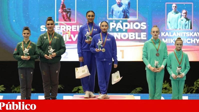 Portugal conquistou medalhas de prata e bronze na Taça do Mundo de ginástica acrobática