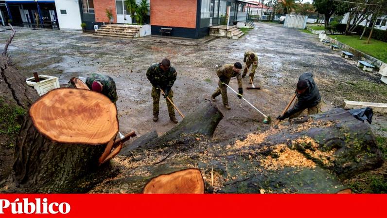 Houve grandes prejuízos na Marinha Grande