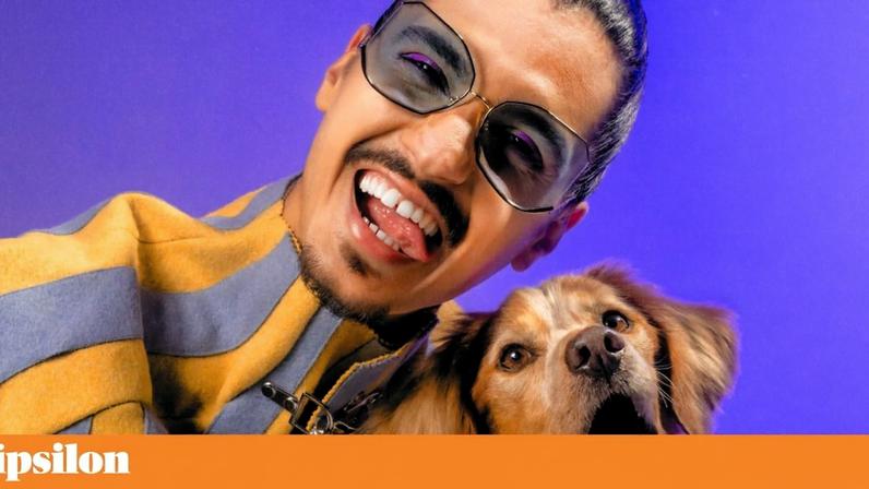 Edmundo Inácio na sessão de fotografias para a capa do disco