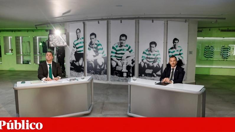 Bruno Sá e Frederico Varandas durante o debate antes das eleições deste sábado