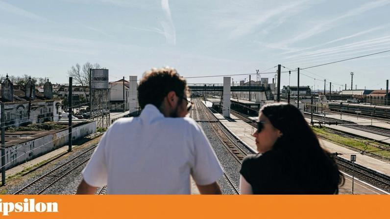 Na ponte do Mijo, do Entroncamento, Pedro Cabeleira e Ana Vilaça — realizador e actriz, companheiros