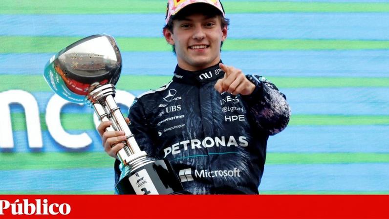 Kimi Antonelli celebrou em Suzuka