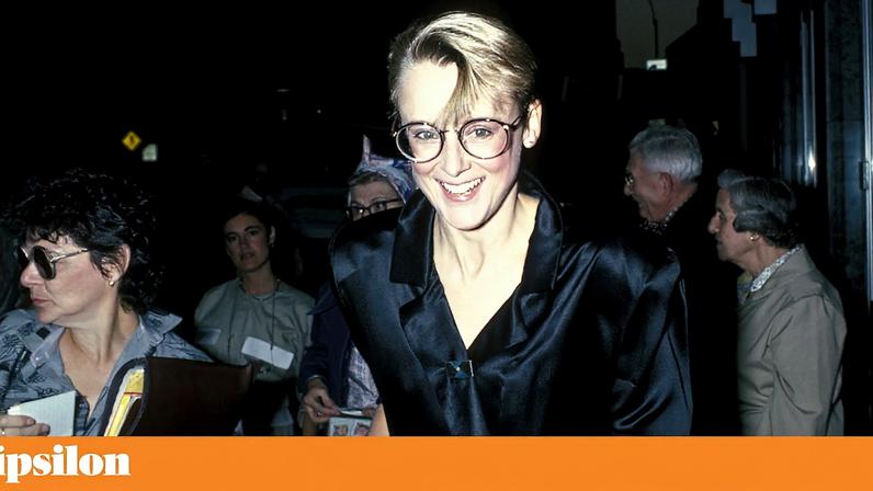 Mary Beth Hurt na estreia de *Plenty - Uma História de Amor*, 1985, Nova Iorque