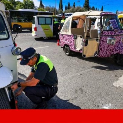 Lisboa multou quase 2700 tuk-tuks por mês em 2025, sem regulamento