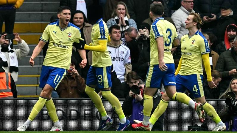 Southampton festeja o golo