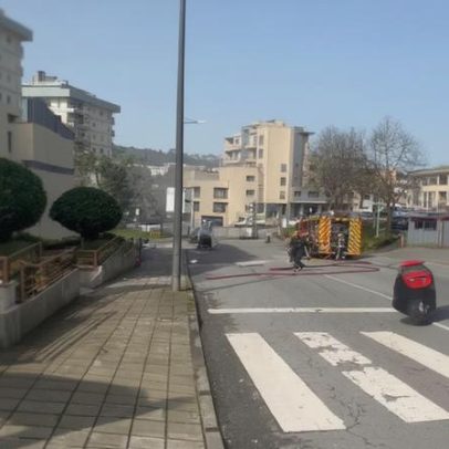 Condutor sai ileso após carro a arder em Valongo