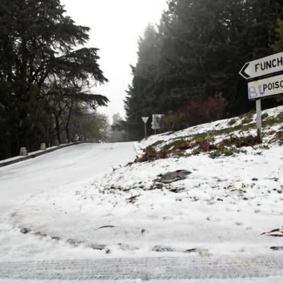 Acessos às serras da Madeira encerrados por queda de neve