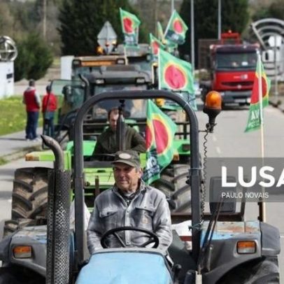 Tratores marcham até Aveiro em alerta sobre machadada final na agricultura