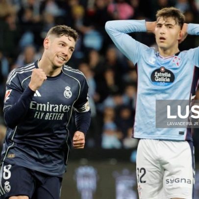 Valverde decide nos descontos e salva o Real Madrid em Vigo