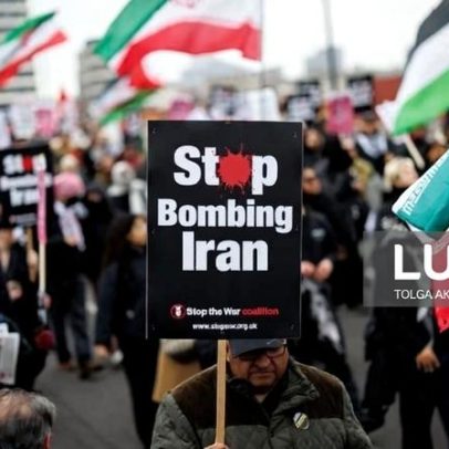 Milhares em Londres protestam contra a guerra dos EUA e Israel contra o Irão