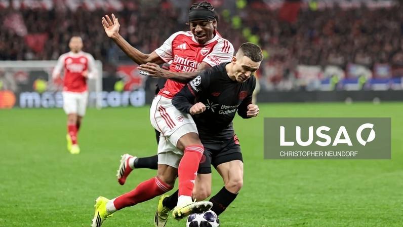 Bayer Leverkusen e Arsenal empatam na primeira mão dos oitavos de final da liga dos Campeões