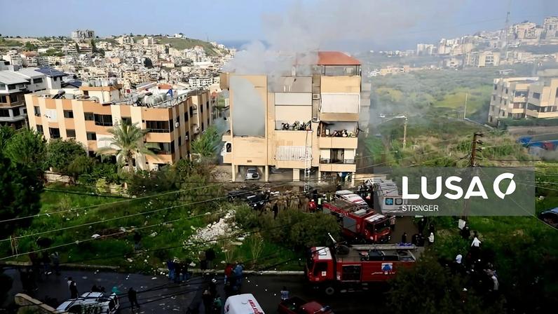 Ataques aéreos israelitas no Líbano deixam pelo menos 826 mortos