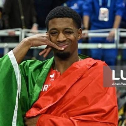 Gerson Baldé campeão mundial com recorde nacional no salto em comprimento