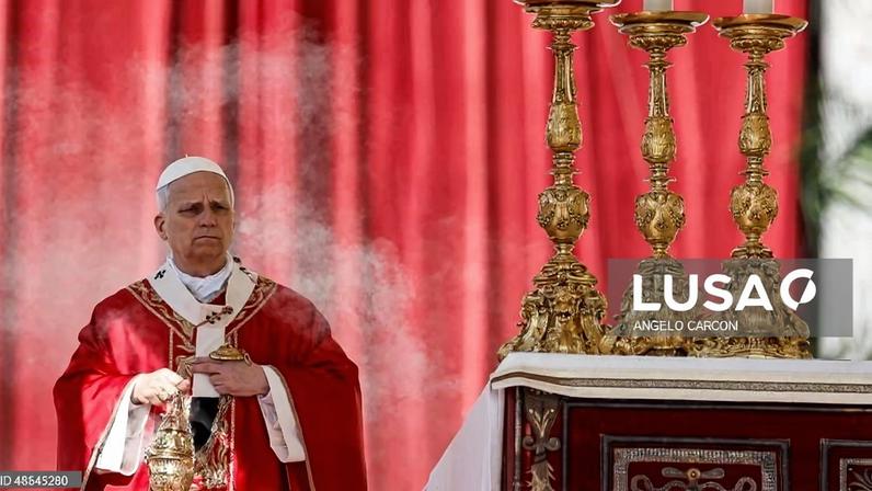 Leão XIV rejeita alegações de que Deus justifica a guerra, na missa do Domingo de Ramos
