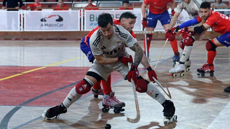Lucas Ordoñez apontou o primeiro golo da águias no triunfo sobre a Oliveirense