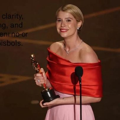 Jessie Buckley dedica Óscar de melhor atriz ao "bonito caos de um coração de mãe"