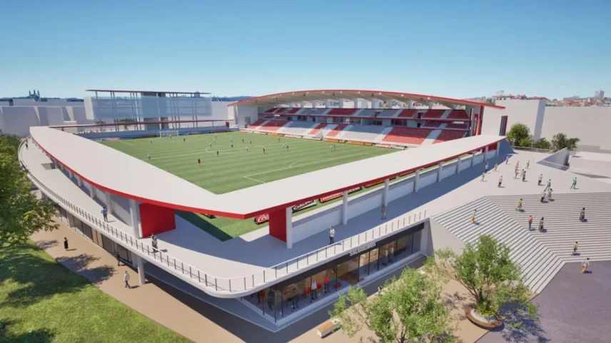 O projeto do novo estádio do Sport Comércio e Salgueiros