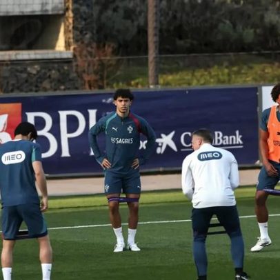 Seleção portuguesa treina e viaja para Cancún