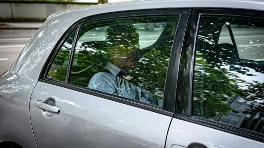 O advogado Paulo Topa à chegada do Tribunal de Instrução Criminal quando voltou a ser detido em dezembro