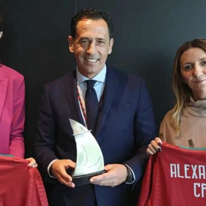 Pedro Proença recebe presidente do Rio Ave na sede da FPF