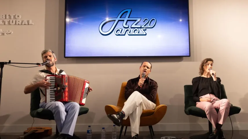 Os Azeitonas em direto na Redação JN