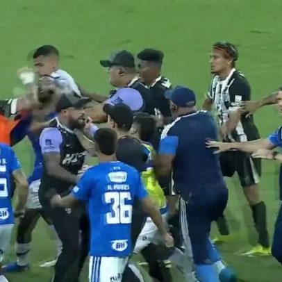 Cruzeiro e Atlético Mineiro terminam duelo com 23 expulsões